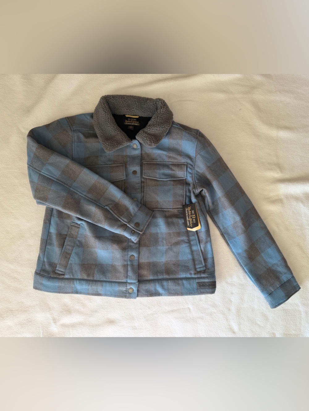 Noble Outfitters Women's Gray Quilted Riding Jacket Size L